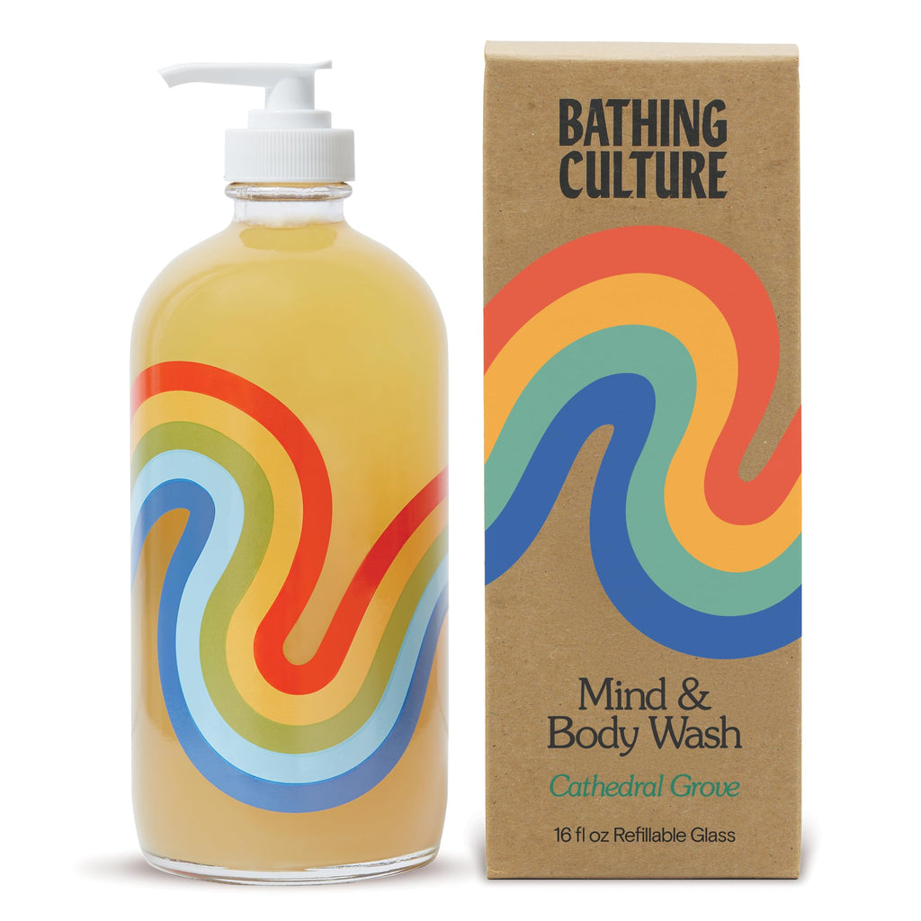 Bathing Culture Cathedral Grove Organic Body Wash – 16 oz, Biodegradable & Vegan