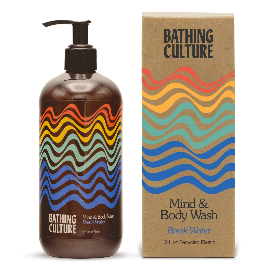 Bathing Culture Break Water Organic Mind + Body Wash – Vegan, Biodegradable, Refillable 16 oz