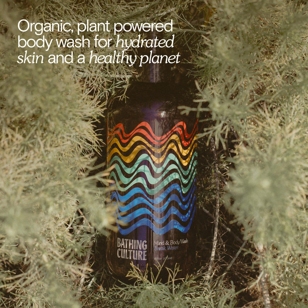 Bathing Culture Break Water Organic Mind + Body Wash – Vegan, Biodegradable, Refillable 16 oz