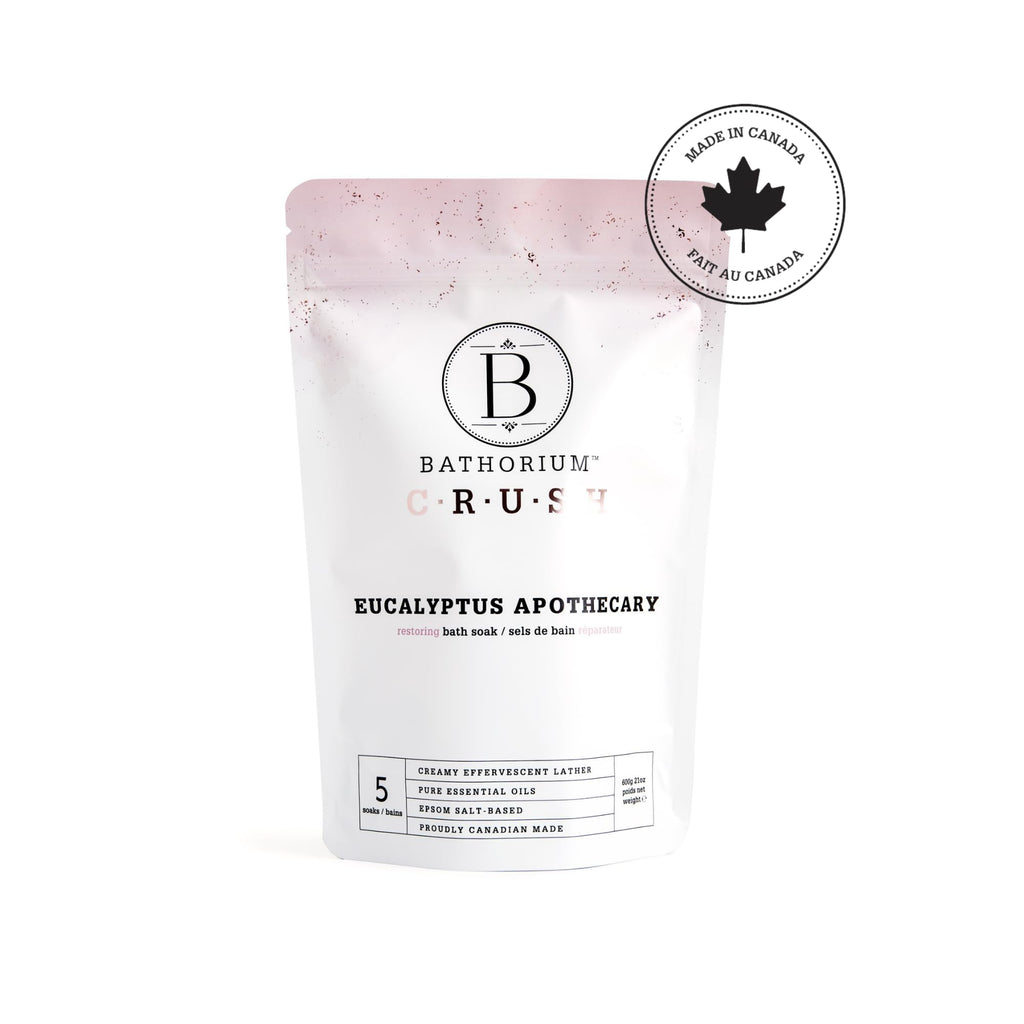 Bathorium Eucalyptus Apothecary Crush – Post-Workout Bath Soak, Eucalyptus & Tea Tree Oils, 21 oz
