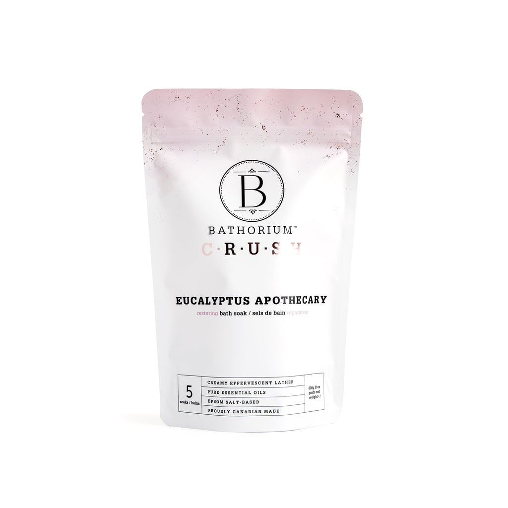 Bathorium Eucalyptus Apothecary Crush – Post-Workout Bath Soak, Eucalyptus & Tea Tree Oils, 21 oz