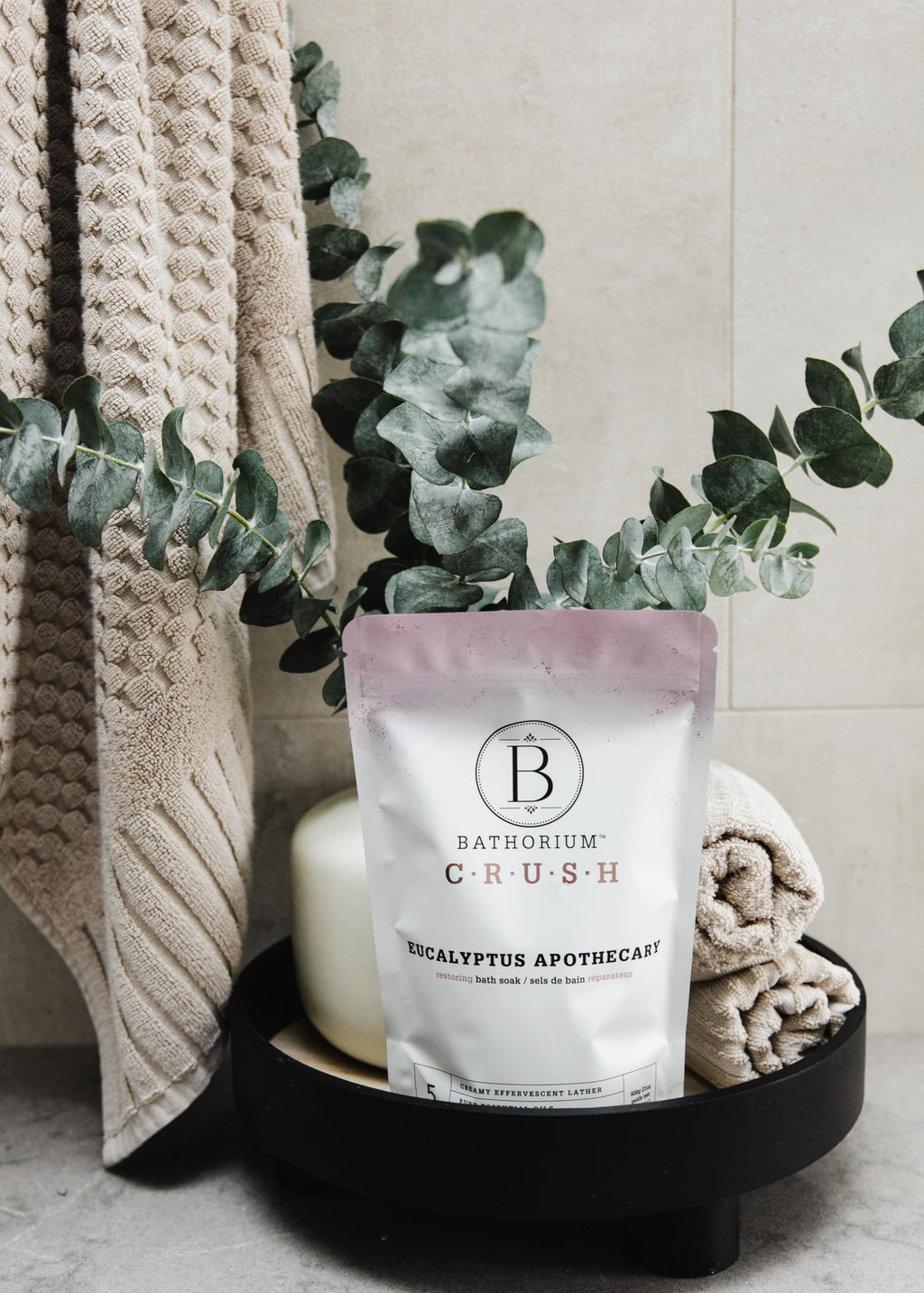 Bathorium Eucalyptus Apothecary Crush – Post-Workout Bath Soak, Eucalyptus & Tea Tree Oils, 21 oz