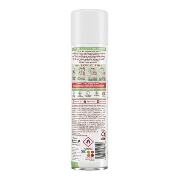 Batiste Bare Dry Shampoo – 5.71 oz (Pack of 2) for Instant Refresh and Oil Absorption