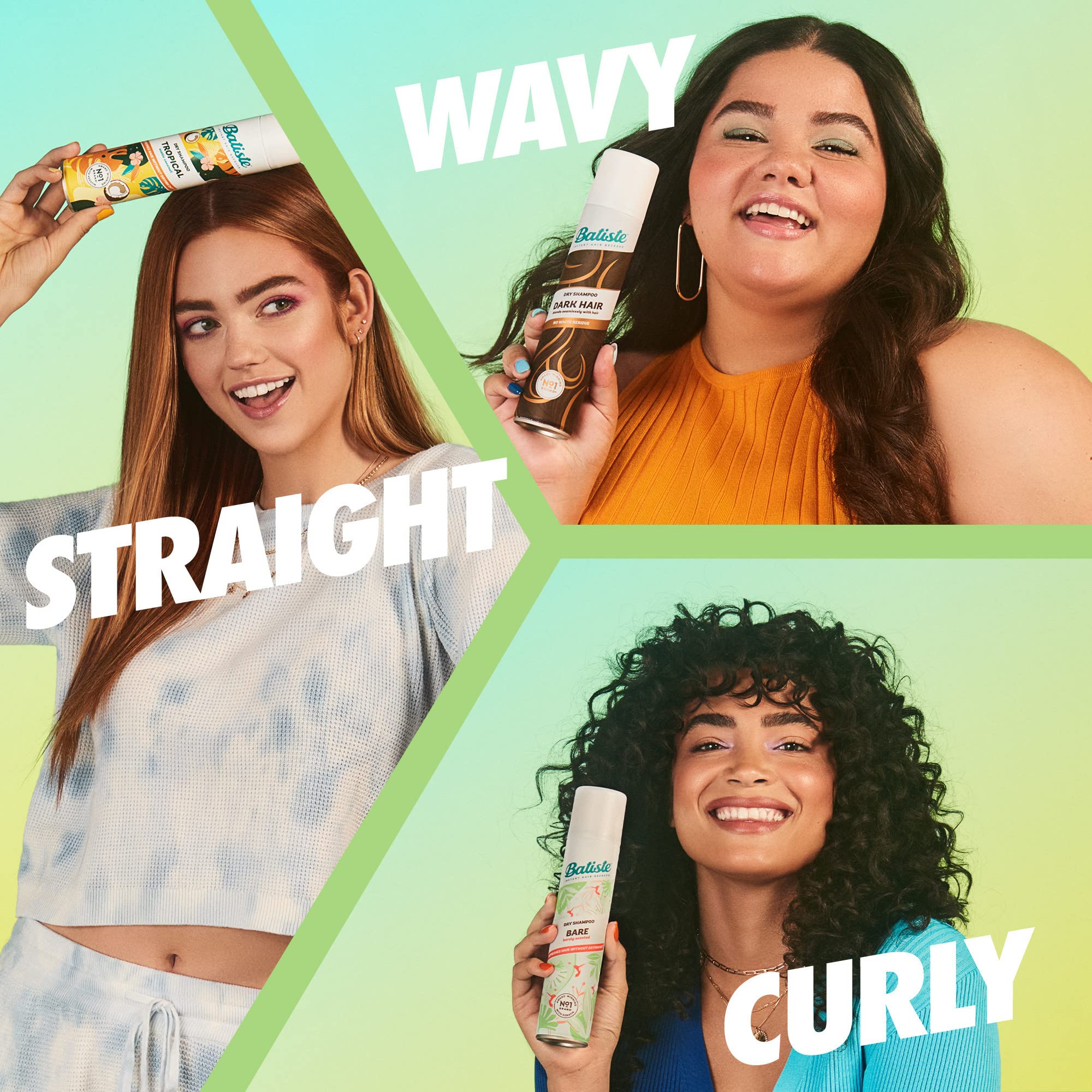 Batiste Bare Dry Shampoo – Refreshing Oil-Control for Fresh Hair (5.71 oz)