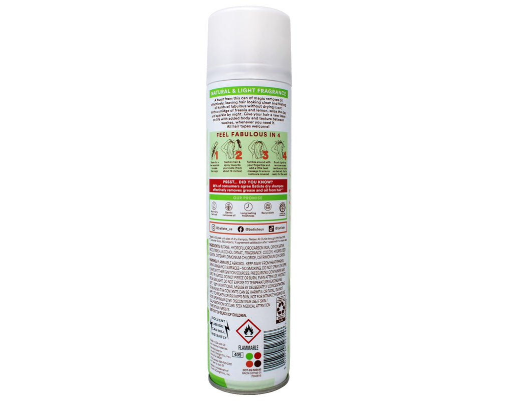 Batiste Bare Dry Shampoo – Refreshing Oil-Control for Fresh Hair (5.71 oz)
