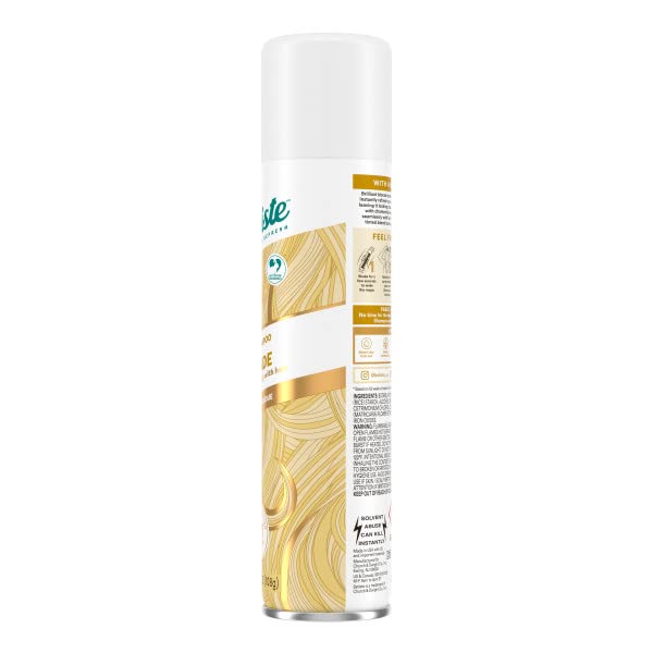 Batiste Brilliant Blonde Dry Shampoo – 3.81oz (4-Pack) | Color-Tinted, No White Residue