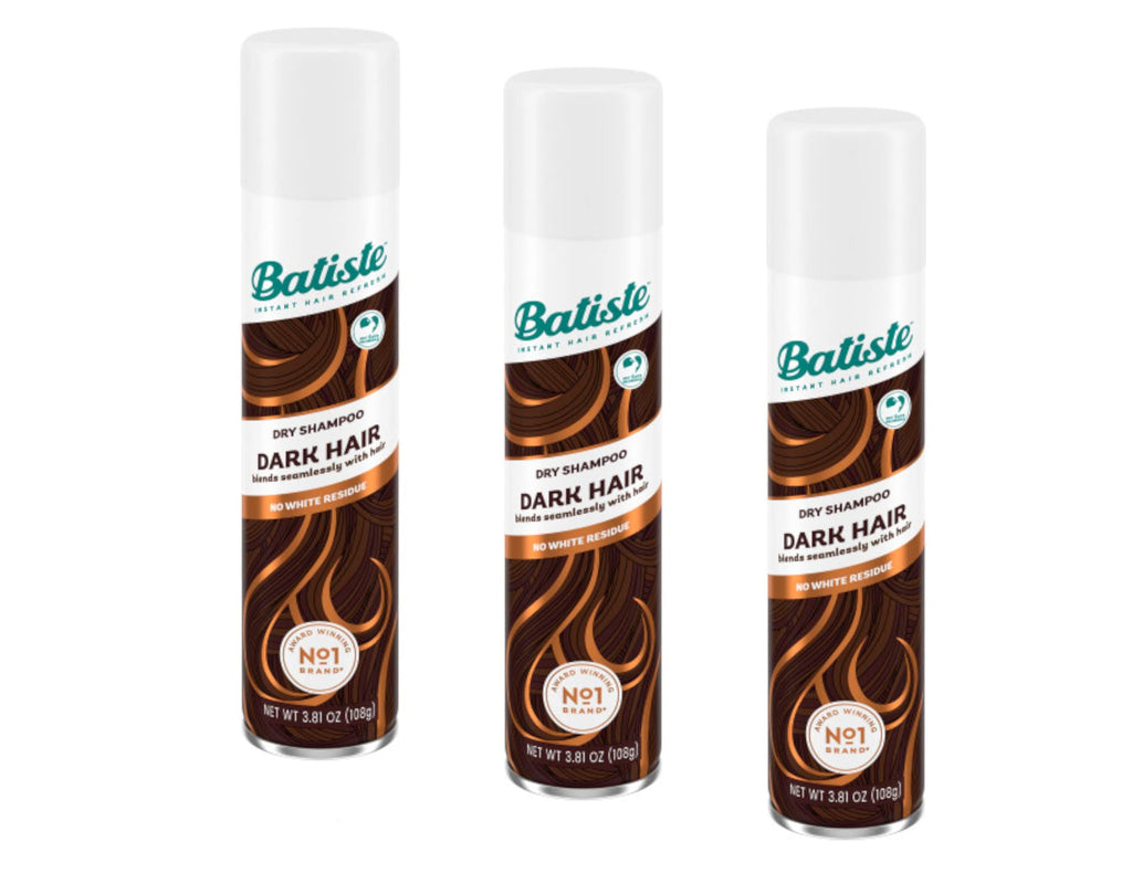 Batiste Dry Shampoo Dark & Deep Brown – 6.73 oz (Pack of 3) | Quick Hair Refresh