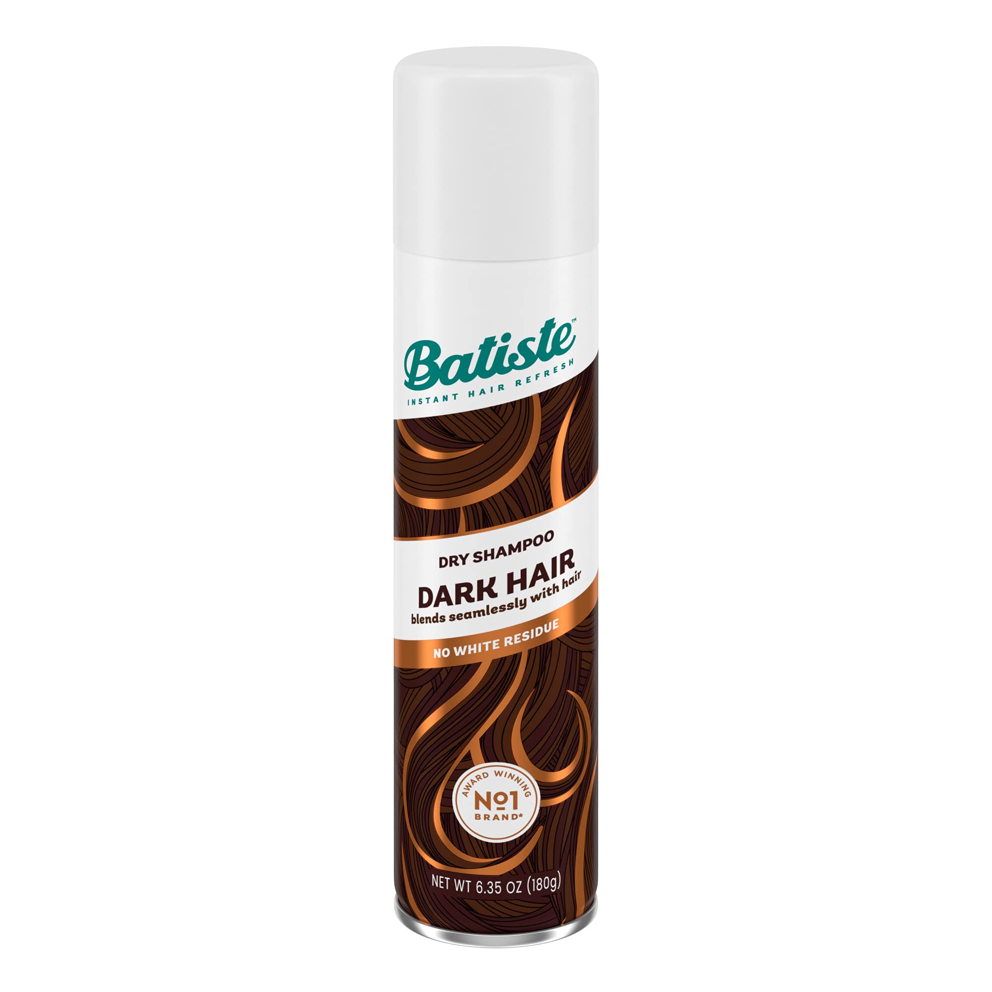 Batiste Dark Dry Shampoo for Brunettes – Absorb Oil & Add Texture (6.35 oz)