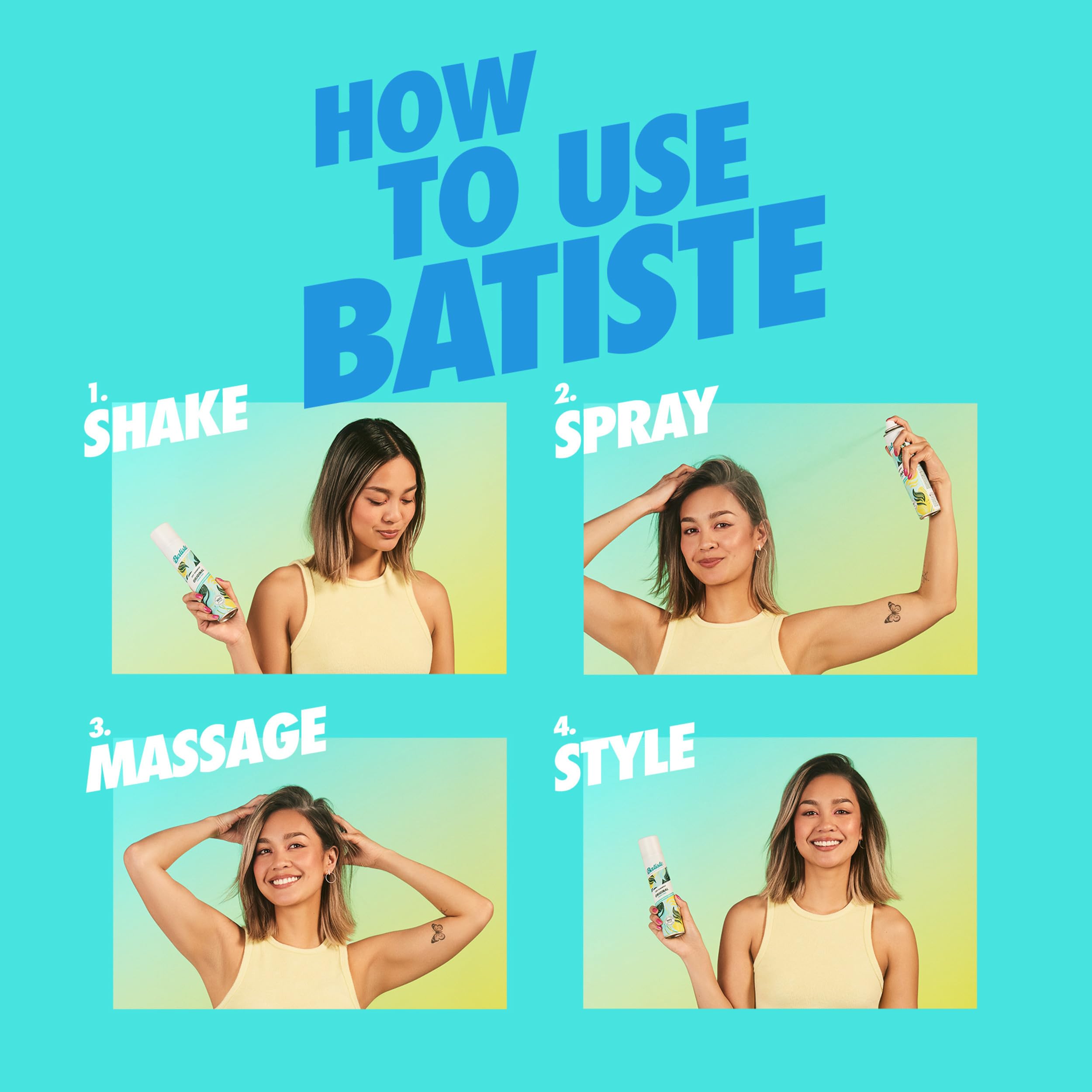 Batiste Fresh Dry Shampoo – Absorb Oil, Add Texture Between Washes | 5.71 oz