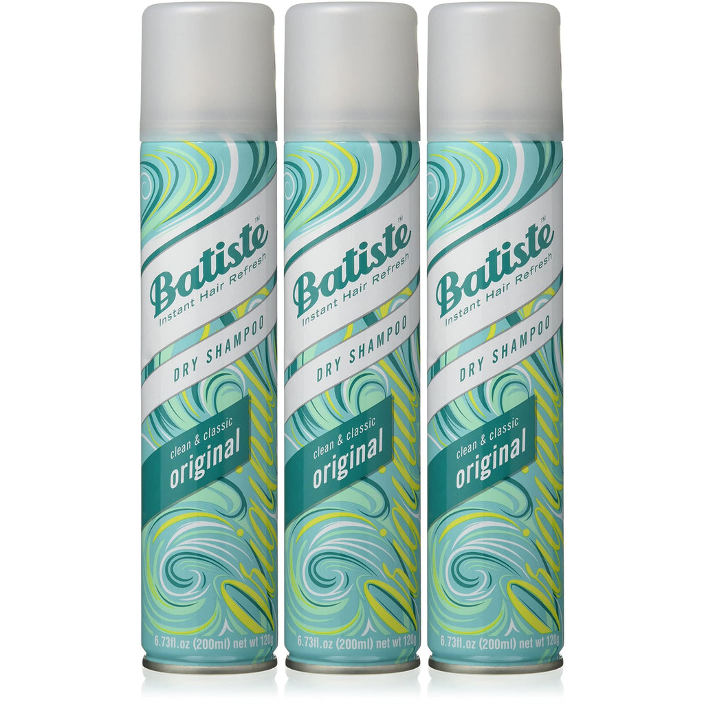 Batiste Dry Shampoo Original Fragrance — Refresh Hair & Absorb Oil (3 x 6.73 oz)