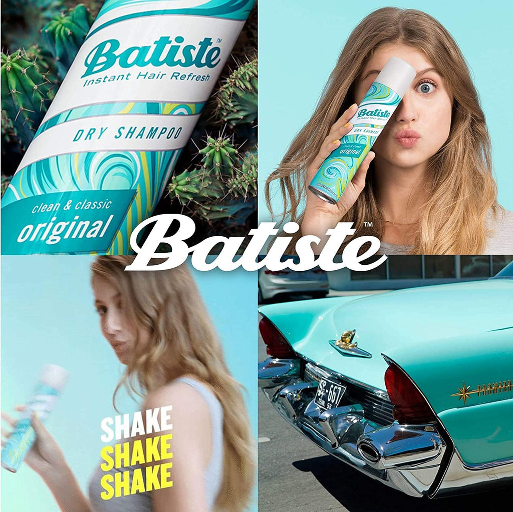 Batiste Dry Shampoo Original Fragrance — Refresh Hair & Absorb Oil (3 x 6.73 oz)