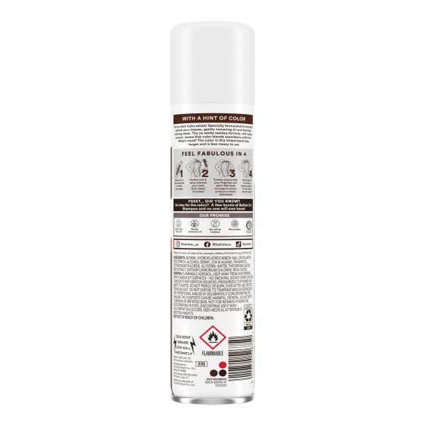 Batiste Dry Shampoo Dark Hair – 3.81 oz + Mini 1.06 fl oz Travel Size