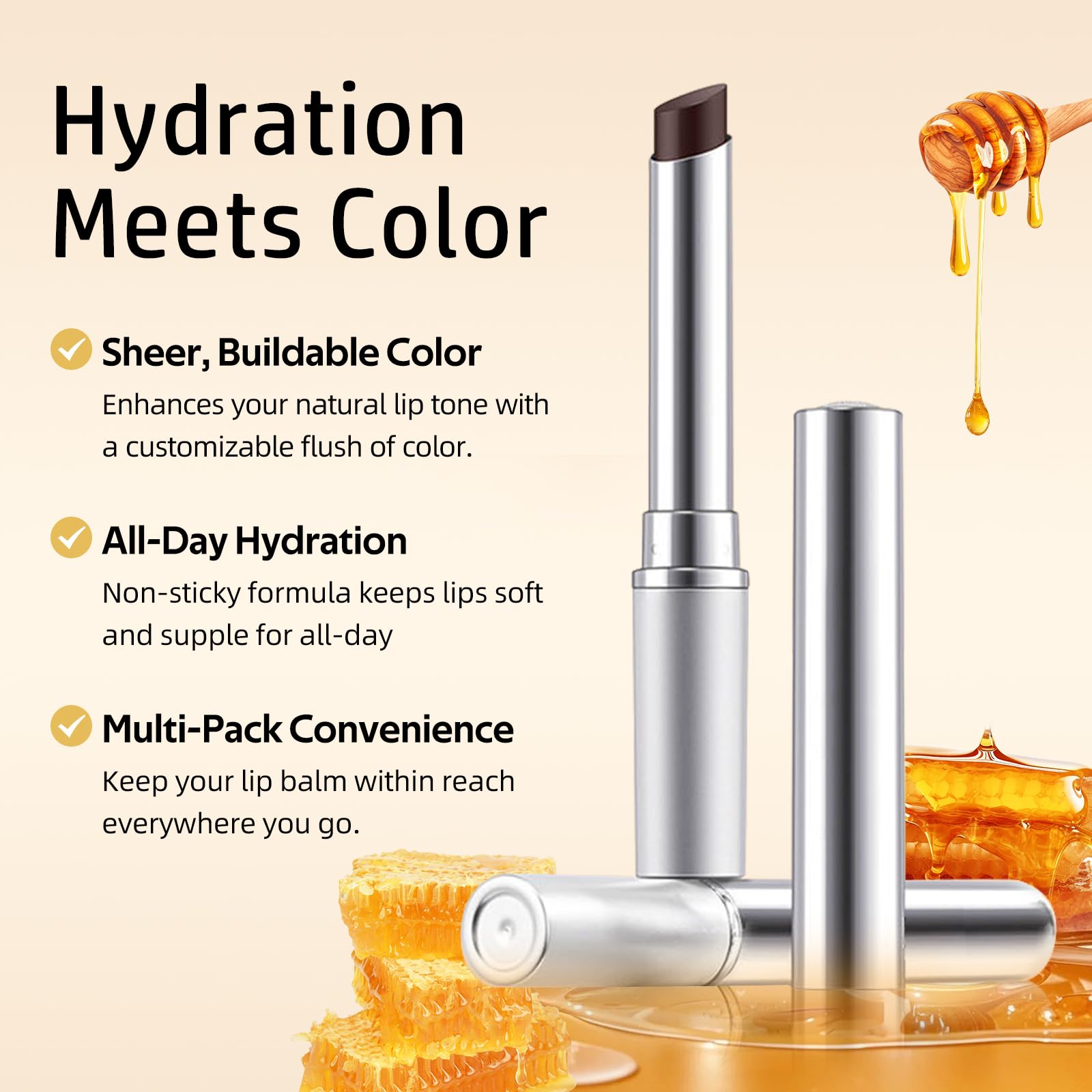 Bayfree Tinted Lipstick Set — 3pc, All-Day Hydration, Cruelty-Free