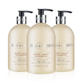 Baylis & Harding Liquid Hand Soap with Dispenser – Jojoba, Vanilla & Almond Oil (3-Pack) | 16.9oz/500ml
