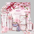 BBlove Japanese Cherry Blossom 7-Piece Bath & Body Gift Set | Luxury Home Spa for Women & Girls