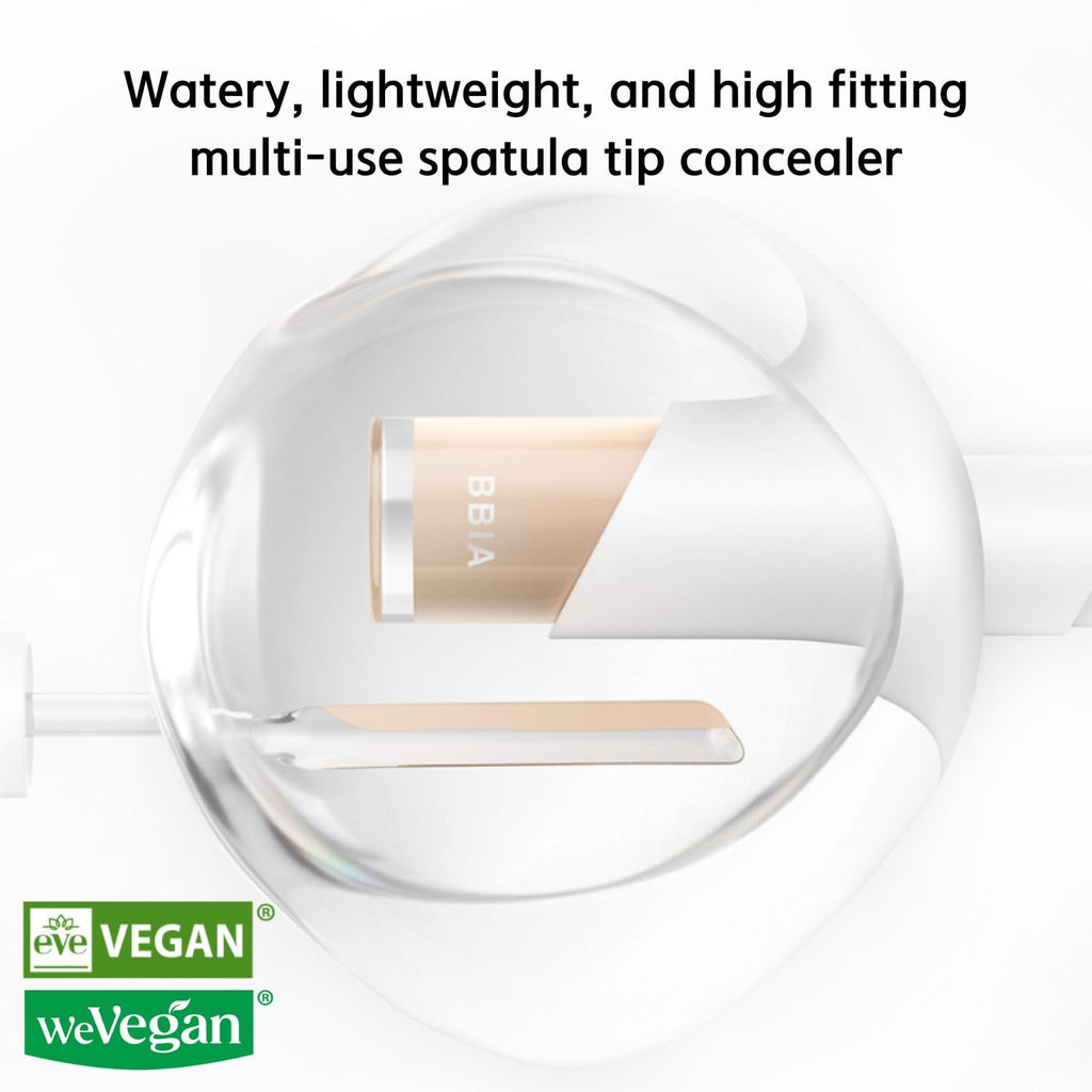 BBIA EAU Stay Concealer – All-Day Natural Coverage, Spatula Applicator, Vegan