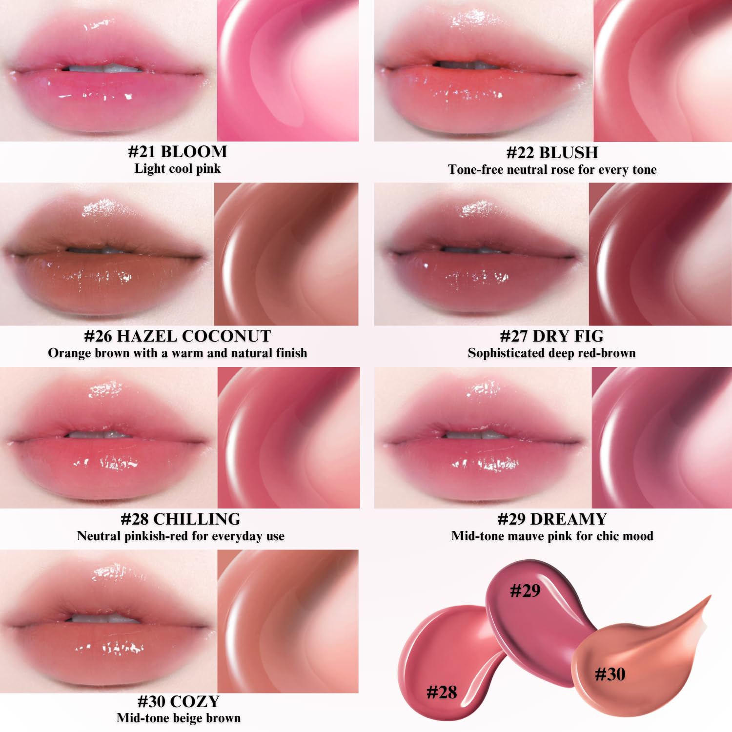 BBIA Glow Tint – Lip Plumping Glossy Stain in 19 CHOCO | Lightweight, Non-Sticky, Long-Lasting Color (Pack of 1)