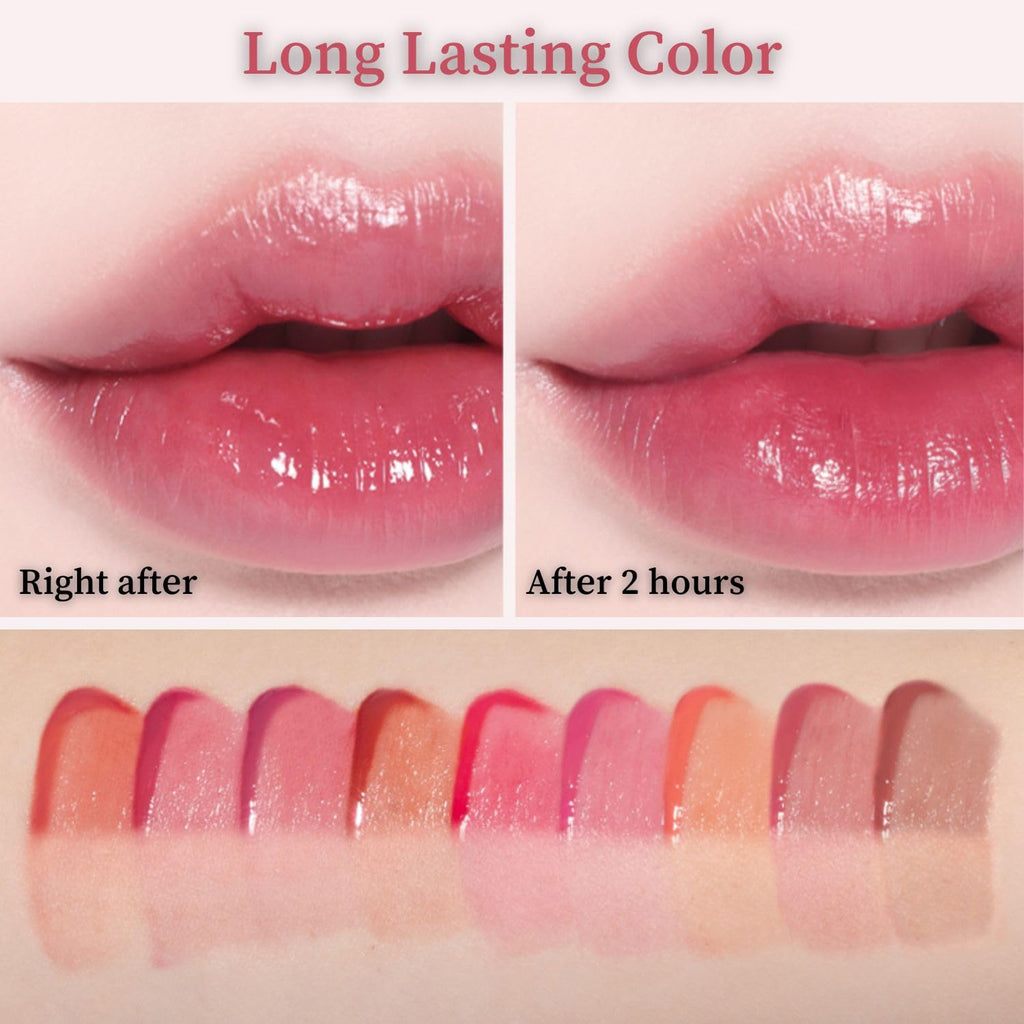 BBIA L’EAU Tint 05 Peony – Glossy Water Lip Stain | Long-Lasting Moisture & High Shine
