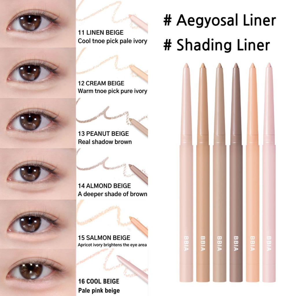 BBIA Last Auto Gel Eyeliner No.01 Noir – 17 Color Range, Multi-Use, Longwear & Waterproof Mechanical Eyeliner