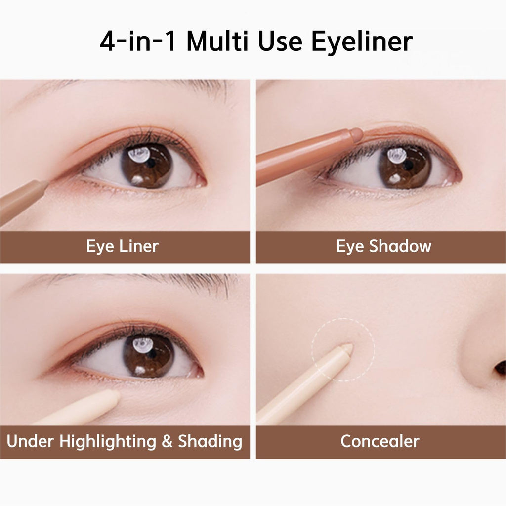 BBIA Last Auto Gel Eyeliner No.01 Noir – 17 Color Range, Multi-Use, Longwear & Waterproof Mechanical Eyeliner