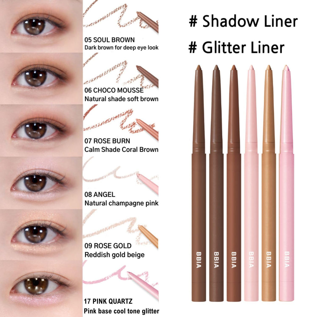 BBIA Last Auto Gel Eyeliner No.01 Noir – 17 Color Range, Multi-Use, Longwear & Waterproof Mechanical Eyeliner