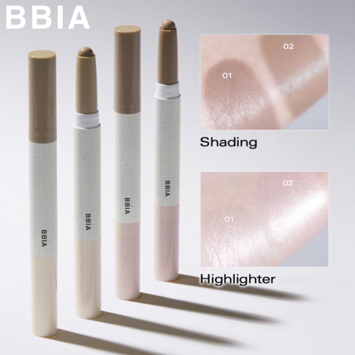 BBIA Last Contour Stick - Dual-Sided Contouring & Highlighting Duo (01 Warm Detail) | Buildable, Long-Lasting Korean Makeup
