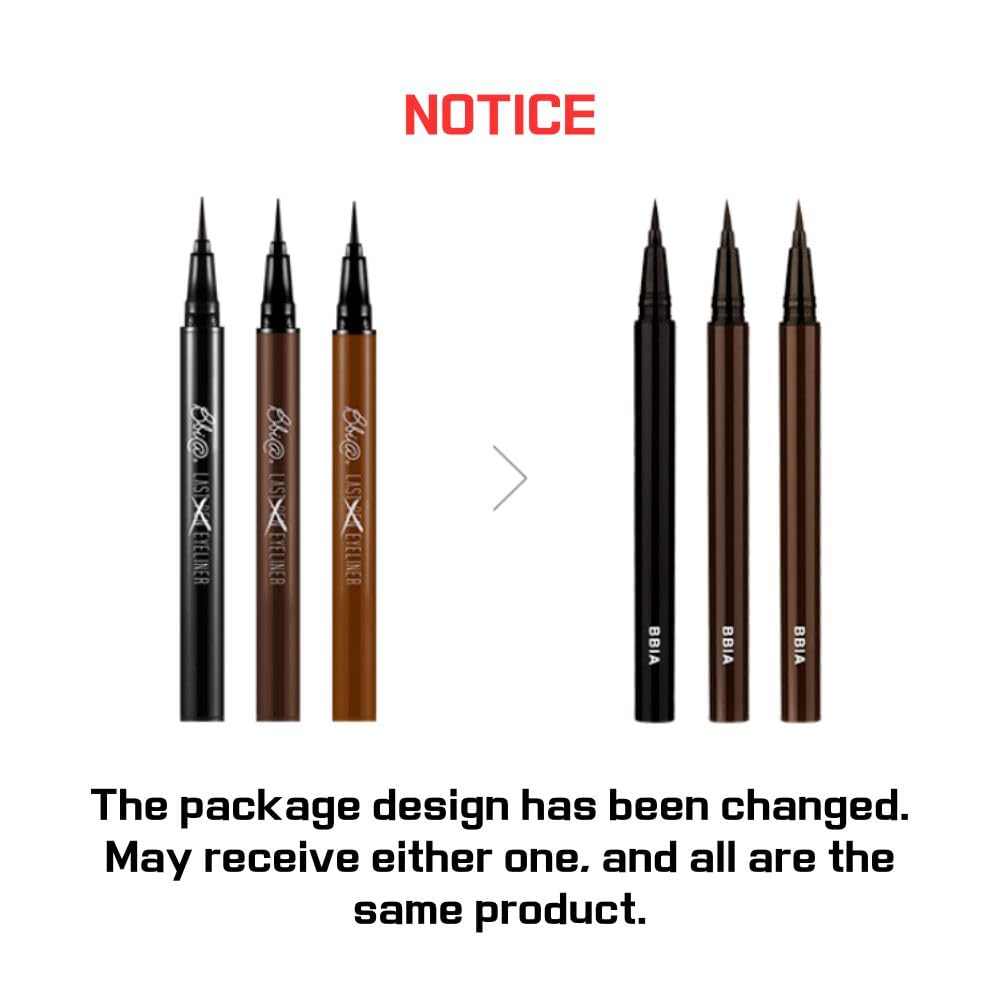 BBIA Last Pen Eyeliner - Waterproof Liquid Eyeliner with Quick-Dry Fine Brush (Sharpen Brown)