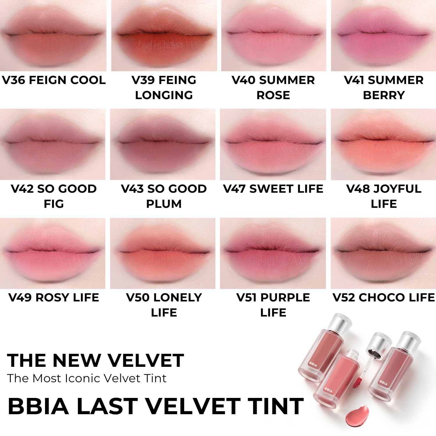 BBIA Last Velvet Tint NEW | Soft Creamy Matte Lip Stain, Velvet Blur & Velvety Texture, Long-Lasting, Vegan Korean Lip Makeup (V21 REAL NOTE)