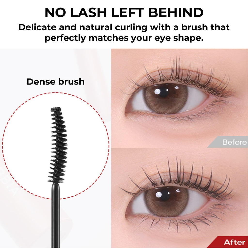 BBIA Never Die Mascara Extreme – Delicate Curl, Ultra Long-Lasting Fix, Natural Volume (01 SUPER BLACK)