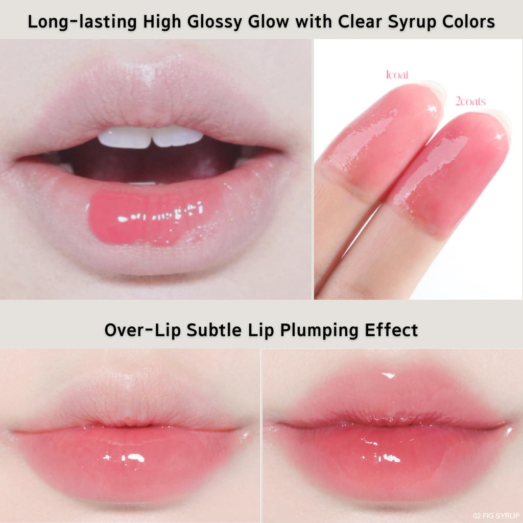BBIA Over Glaze Lip Gloss – Plumping, Glassy Shine, 06 Peanut Syrup | Vegan Korean Beauty