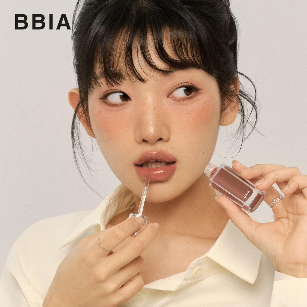 BBIA Over Glaze Lip Gloss – Plumping, Glassy Shine, 06 Peanut Syrup | Vegan Korean Beauty