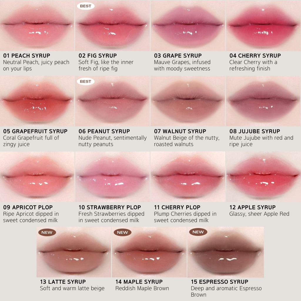 BBIA Over Glaze Lip Gloss – Plumping, Glassy Shine Lip Tint | Vegan Korean Beauty (02 FIG SYRUP)