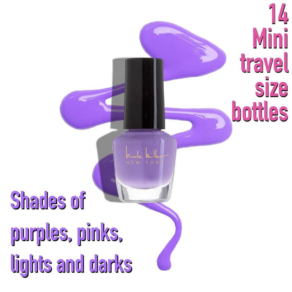 B.C BEAUTY CONCEPTS Nicole Miller Nail Polish Set — 14 Mini Colors