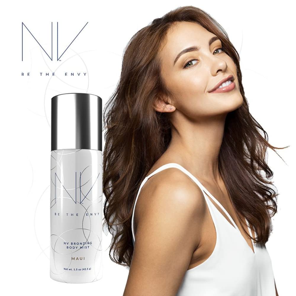 BE THE ENVY NV Bronzing Body Mist Maui – Buildable Coverage & Airbrush Finish | 2-Can Set