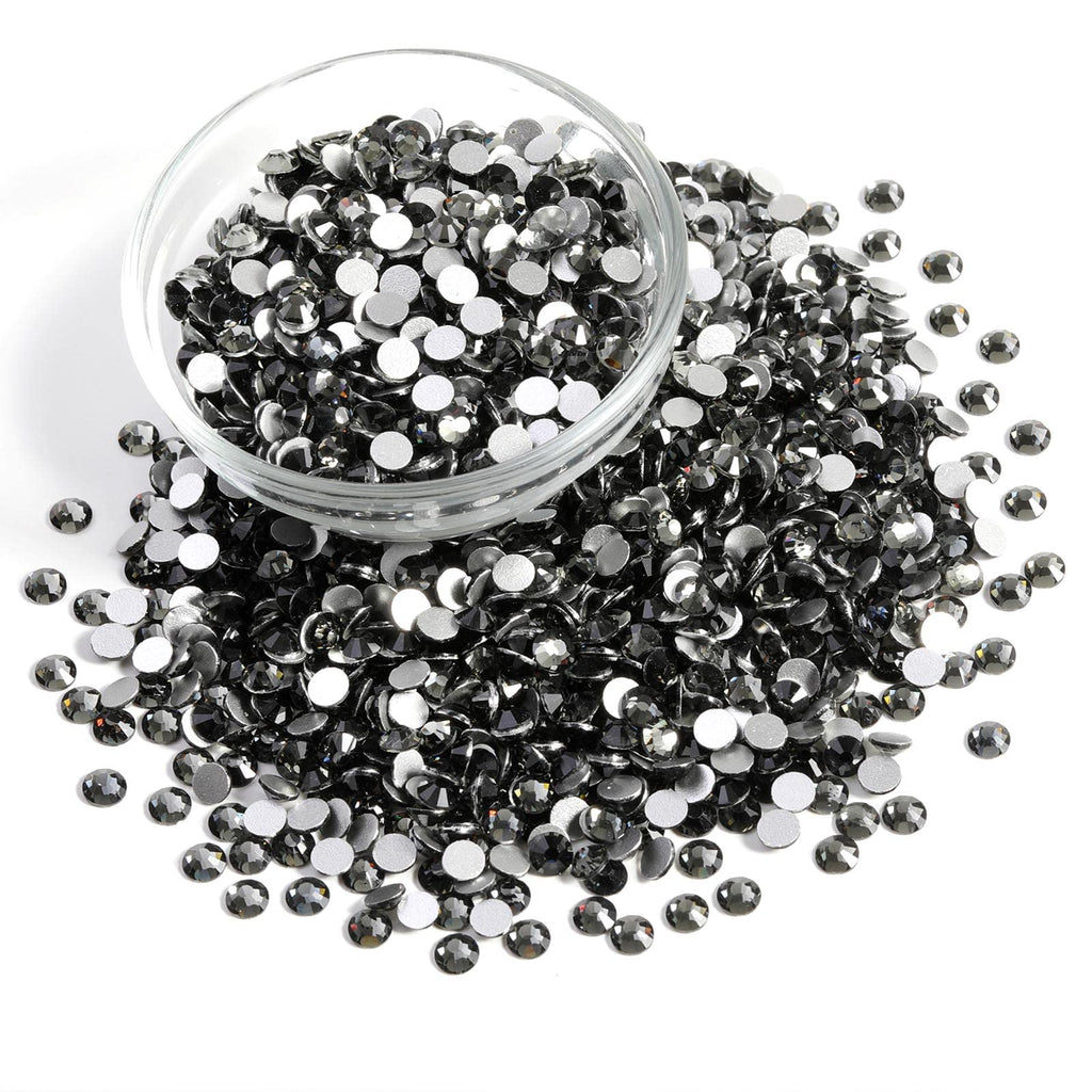 BEADSLAND Gray Flatback Rhinestones Bulk SS30 6.3-6.5mm – 2880pcs