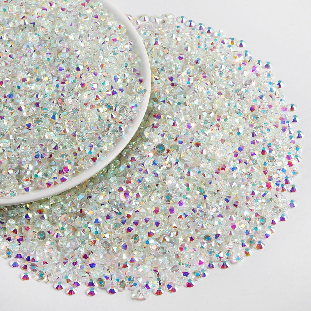Beadsland Flatback Rhinestones Bulk 14400pcs Crystal AB SS10 2.7-2.9mm