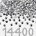 Beadsland Flatback Rhinestones Bulk SS10 2.7-2.9mm 14400pcs Silver Hematite