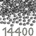 Beadsland Flatback Rhinestones Bulk – 14,400 Gray SS10 2.7-2.9mm for Nails & DIY