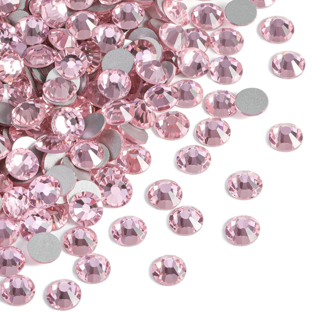 Beadsland Light Pink 10mm SS50 Flat Back Crystal Rhinestones – 144pcs for Nail Art & Craft