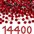 BEADSLAND Beadsland Flatback Rhinestones Bulk – 14,400 Crystal Siam SS6 1.9–2.1mm