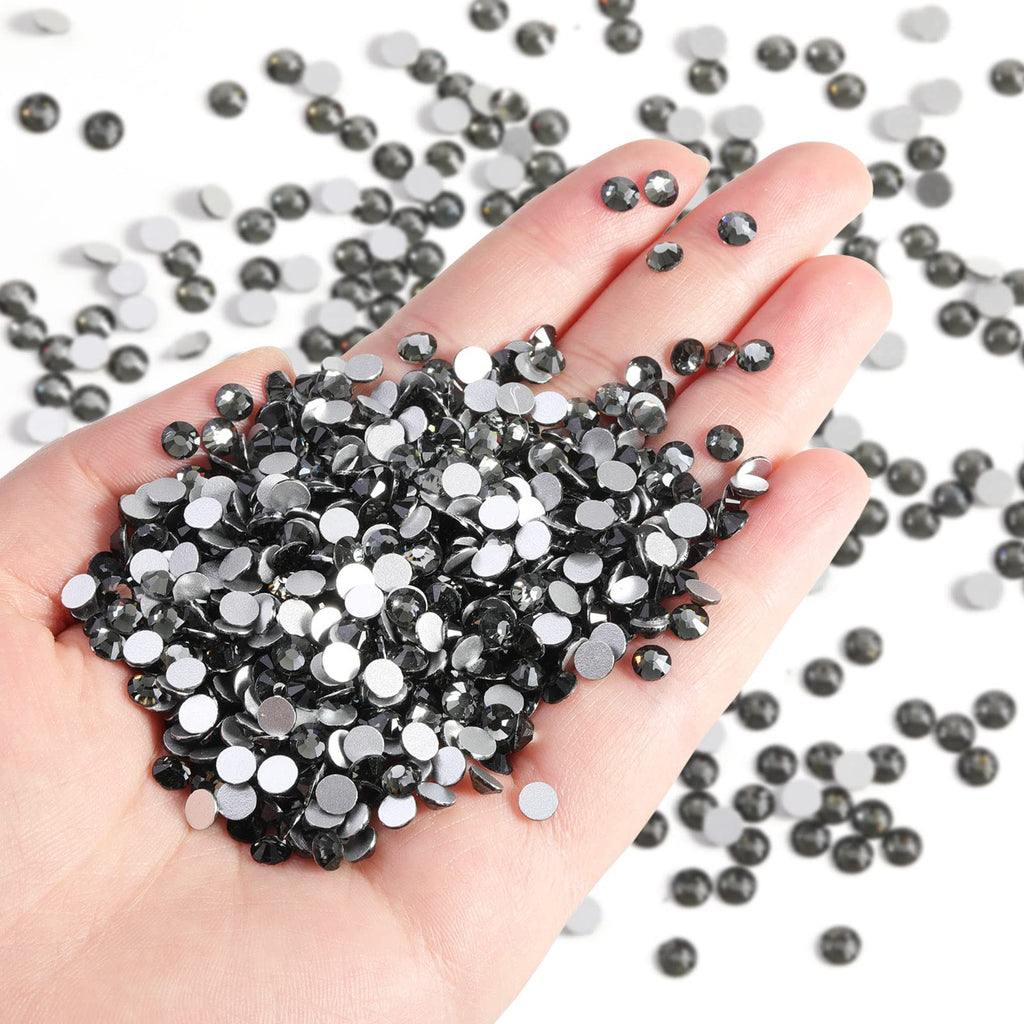 BEADSLAND Gray Flatback Rhinestones Bulk SS30 6.3-6.5mm – 2880pcs