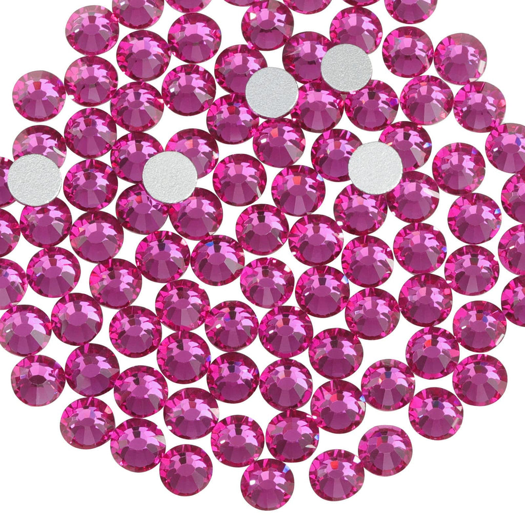 Beadsland 2880pcs Flat Back Crystal Rhinestones – Fuchsia SS20 4.6–4.8mm for Nail Art & Crafts
