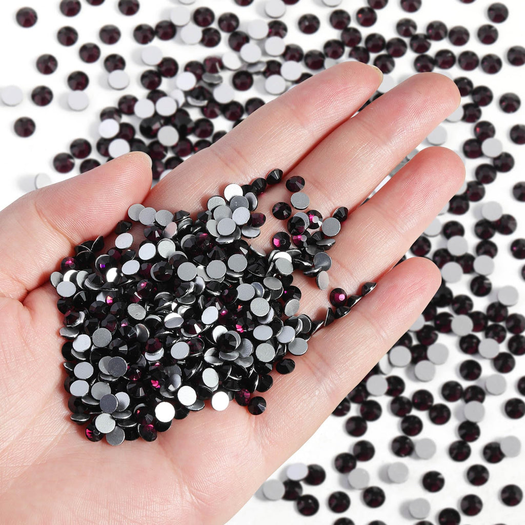 Beadsland Burgundy Rhinestones SS10 2.7-2.9mm Bulk 14400pcs for Nails & Crafts