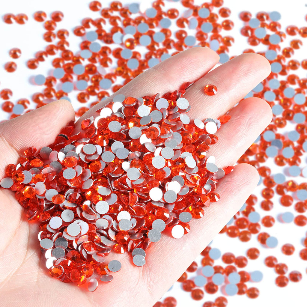 Beadsland Orange SS8 Flatback Rhinestones Bulk – 14,400pcs for Nails & Crafts