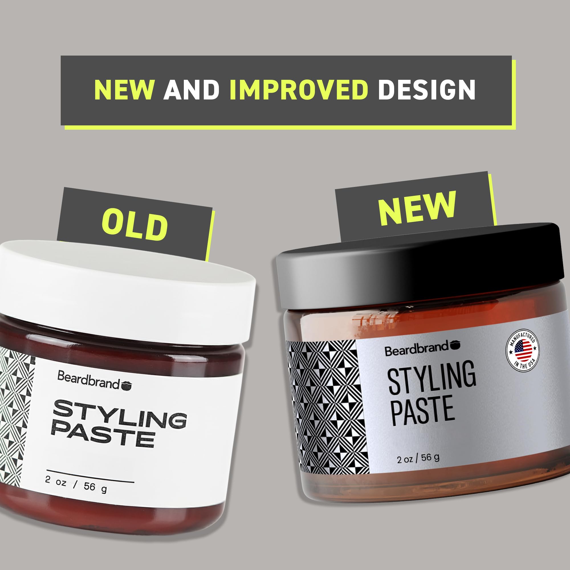 Beardbrand Beard Styling Paste – Medium Hold & Satin Finish for Beard & Hair | Teakwood, Rosemary & Citrus