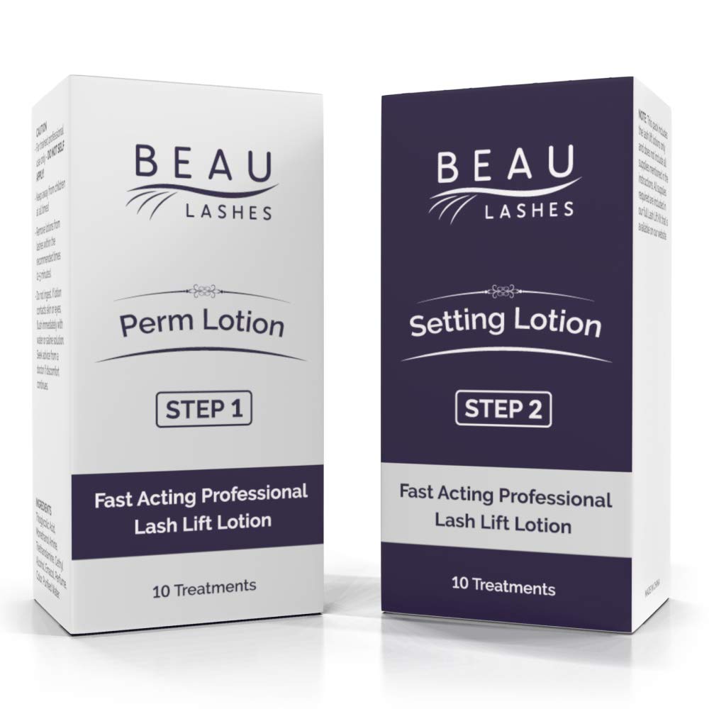 Beau Lashes – 10 Lash Lift Lotions for Professionals | Fast, Long-Lasting Lifts (10 Treatments)