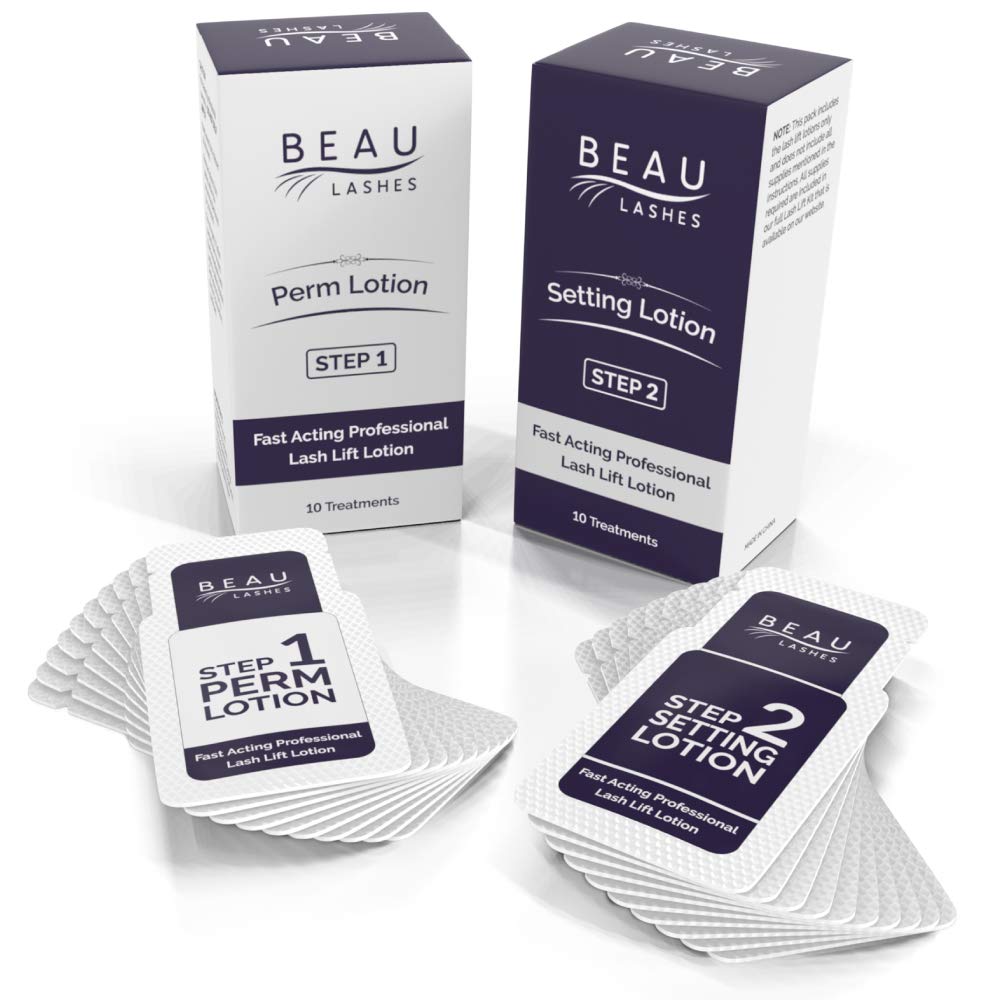 Beau Lashes – 10 Lash Lift Lotions for Professionals | Fast, Long-Lasting Lifts (10 Treatments)