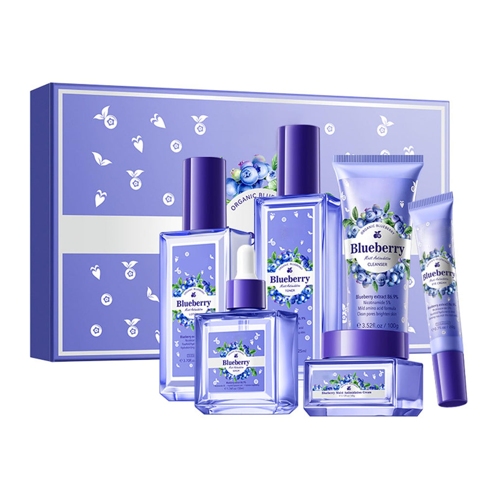 BeauBase Blueberry Skin Care Set (6 PCS) – Nourishing & Hydrating Routine