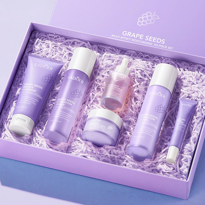 BeauBase Grapeseed Skincare Collection – Hydrating Gift Set for All Skin Types