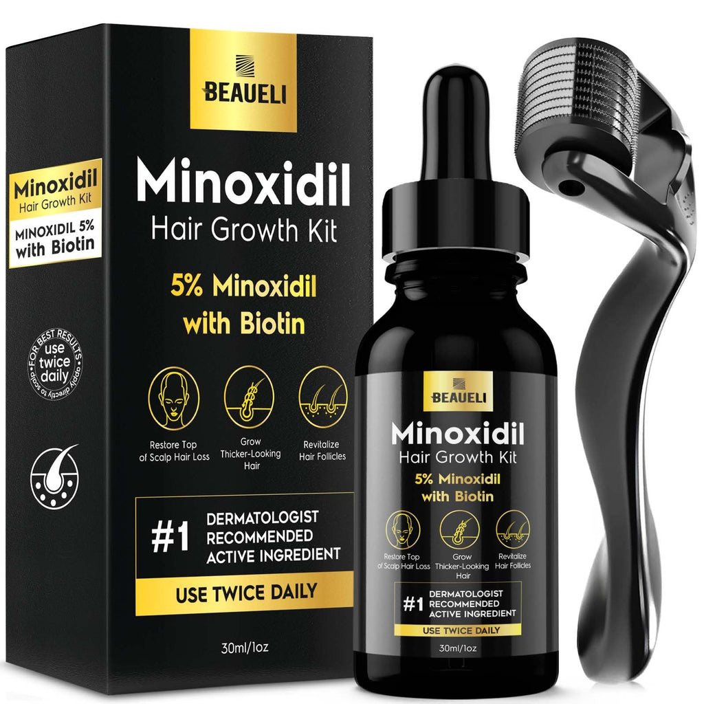 Beaueli Minoxidil Beard Growth Kit 5% for Men & Women | Hair Growth
